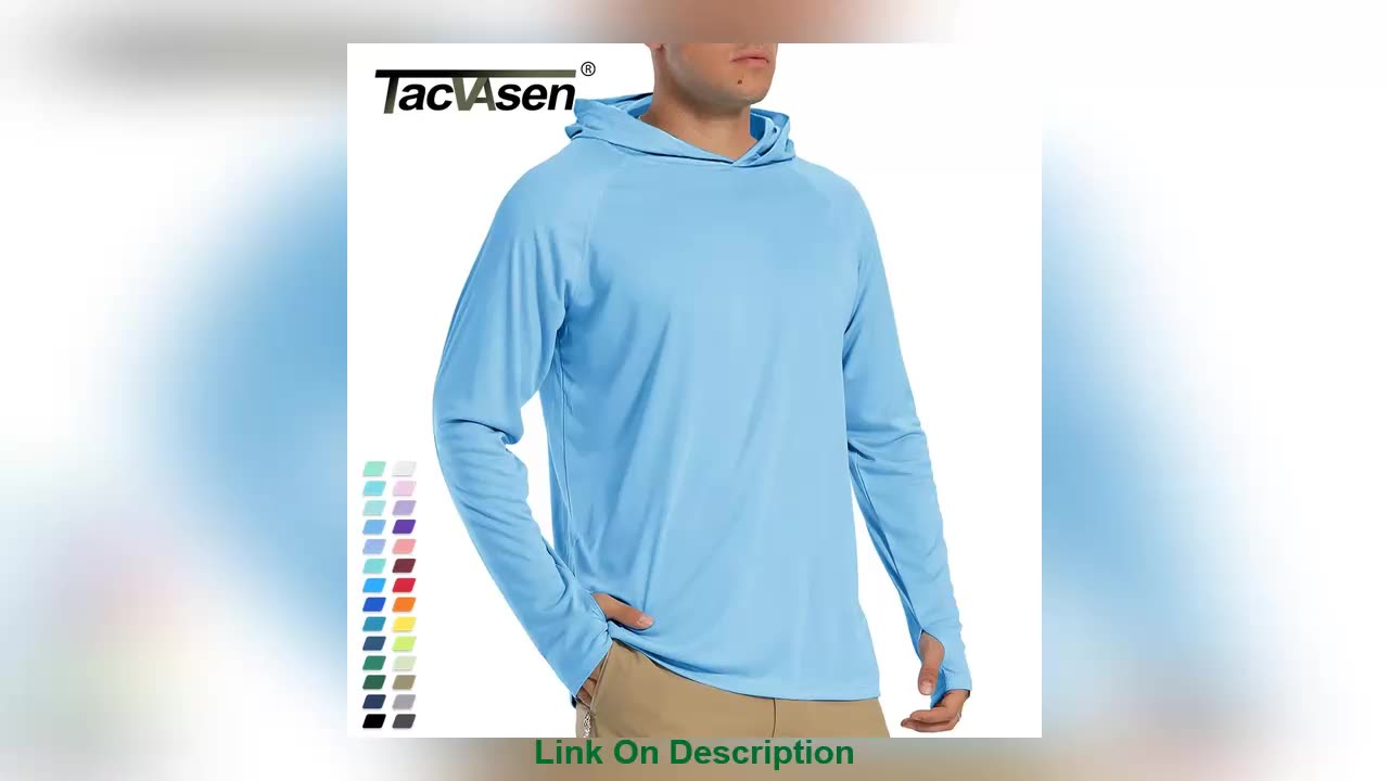 Discount TACVASEN Sun Protection T-Shirts Mens Long Slee