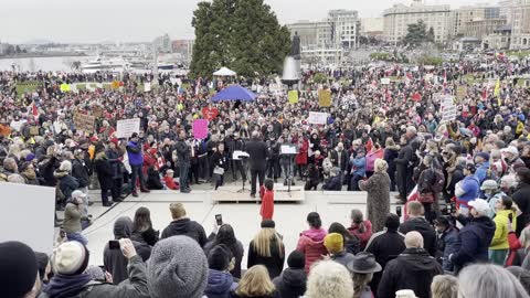 Brian Peckford's Speech, Trucker Convoy For Freedom Rally, Victoria, Canada, January 29