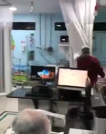 ASÍ DE SATURADO ESTABA ESTE HOSPITAL.