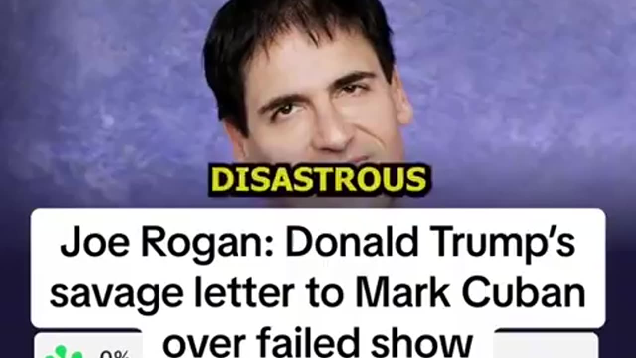 President Trump Torches Testosterone-Deficient Mark Cuban