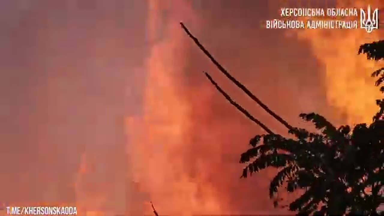 The occupying forces attacked the Central district of Kherson