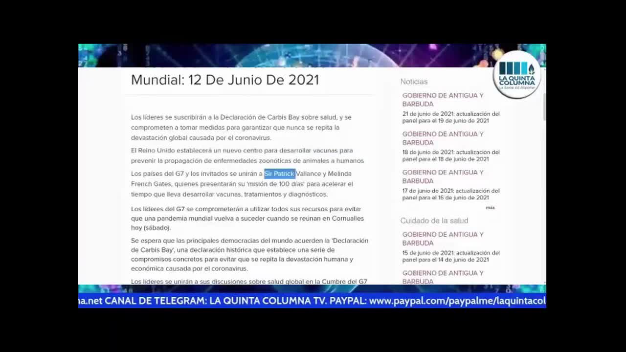 La Quinta Columna. Lo Veo TV. 941 - Parte 1ª