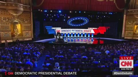 Dem Debates: Kamala Harris and Joe Biden shake hands