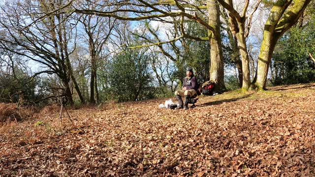 Vlog and packing gear away at an ironage fort. Speedlapse