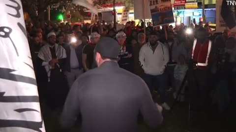 A Muslim preacher in Sydney, Australia expresses his glee over the Hamas attacks in Israel