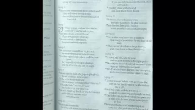 Proverbs 23 For Jan 23