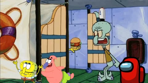 SpongeBob And Patrick Are Pretending To Be Imposters While Squidward Gets Offered A Krabby Patty 🍔