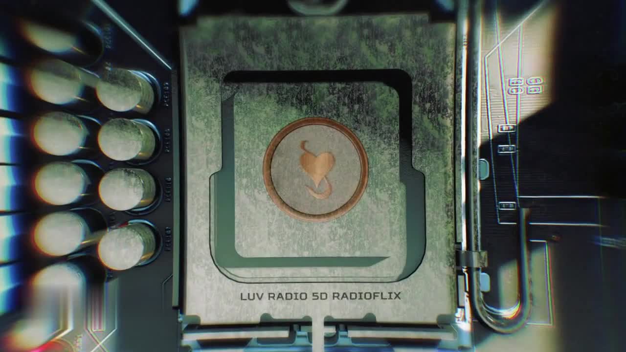Computer System Logo LUV Radio promo {16 sec}