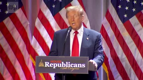 Trump makes appearance at House GOP conference