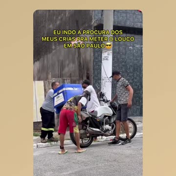 Chief Malokão and his pupils getting crazy on the streets of the outskirts of the city of São Paulo