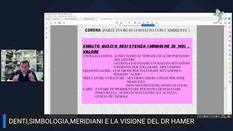 Denti, Simbologia Meridiani e la visione del dott. Hamer