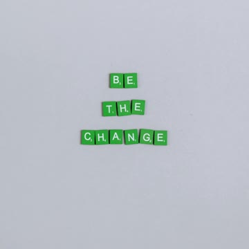 Words Of Wisdom Formed From Scrabble Tiles