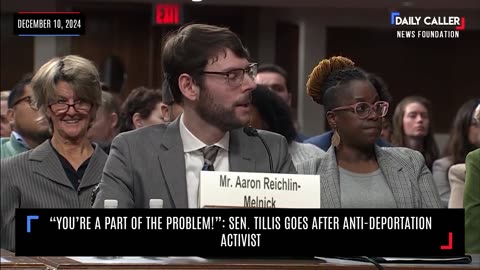 "You're A Part Of The Problem!": Sen. Tillis Goes After Anti-Deportation Activist