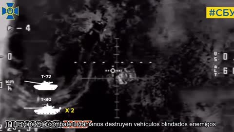 Ukrainian combat drones destroy enemy armored vehicles