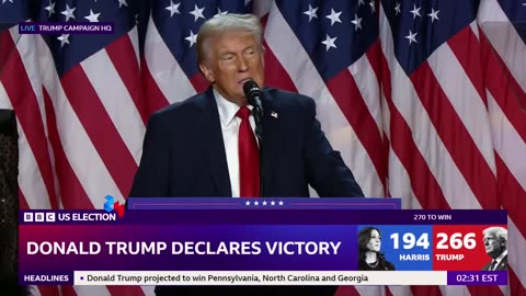 US election: Donald Trump declares victory