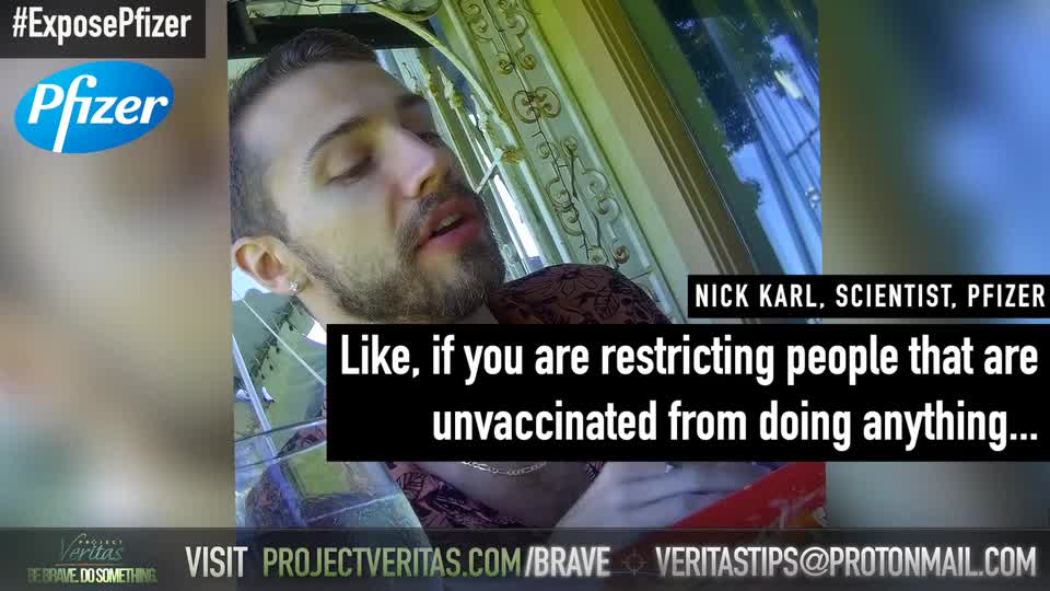 Pfizer undercover by Project Veritas: Natural antibody better than vaccination