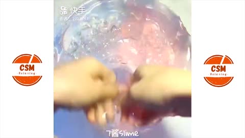 Satisfying SLIME ASMR Relaxing Slime Video =380