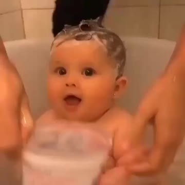 Bathe a child