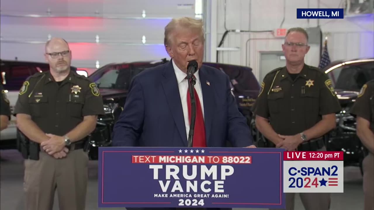 President Trump Delivers Remarks on Crime and Safety in Howell, MI - 8/20/24