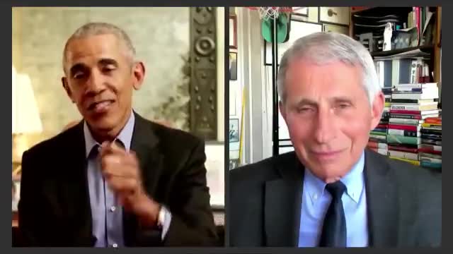Obama and Fauxi trying to convince the public to take the vax
