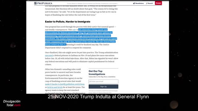 25-NOV-2020 Trump Indulta al General Flynn - Parte 2