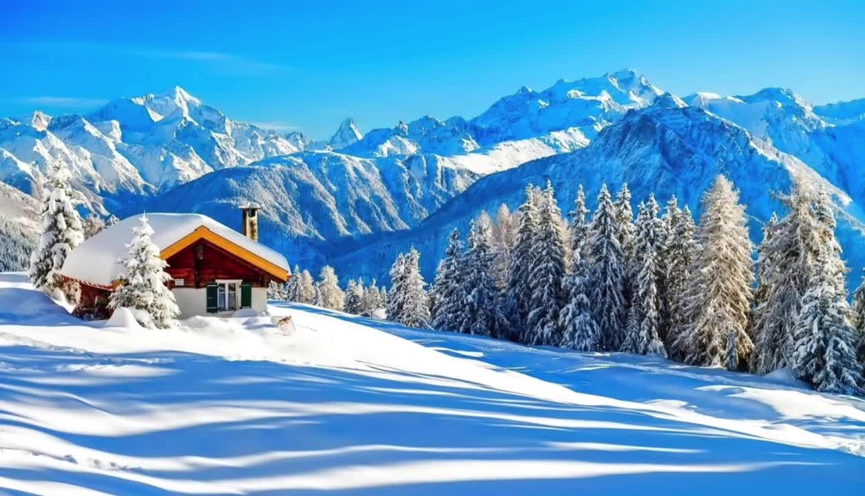 Winter Storm Ambience with Wind Sounds for Sleeping, Relaxing and Studying Background.