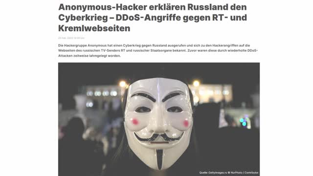 Koordinierte Ddos-Attacken Gegen Staatenlos Info Rt Und Kreml-Webseiten