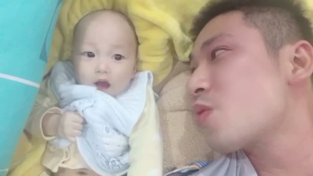 cuteness shows the baby's face