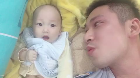 cuteness shows the baby's face