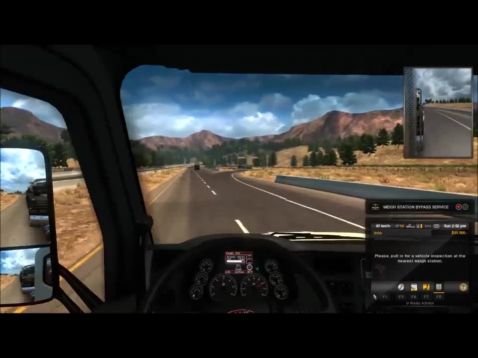 American Truck Simulator Reno To Barstow Relax n Drive with G27 steering wheel