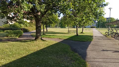 Promenad vid Sigfridsområdet i Växjö 4 Aug. 2022