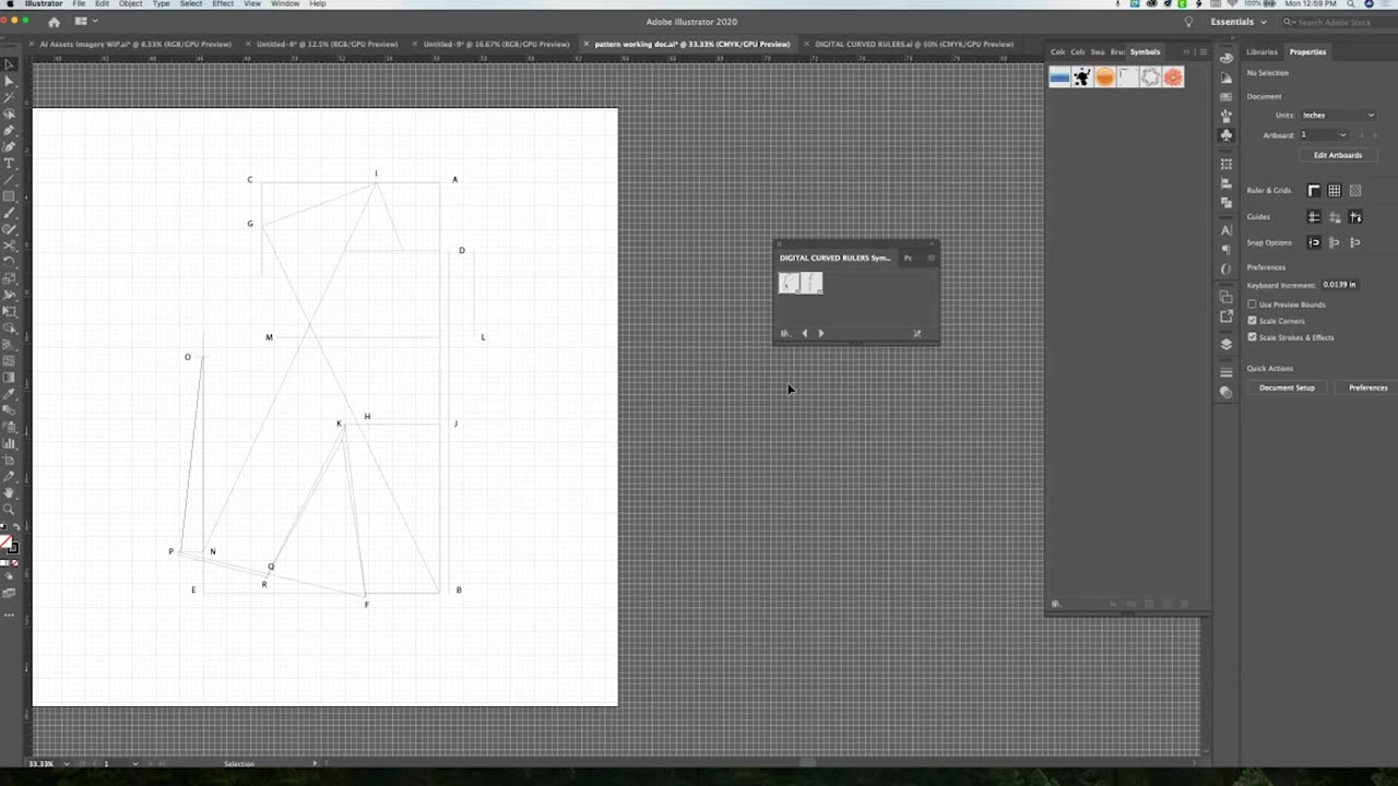 Digital Curved Rulers