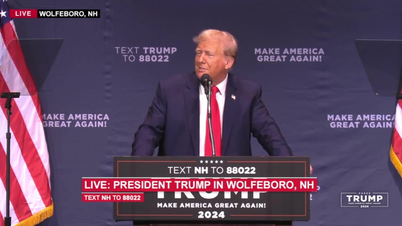 President Trump in Wolfeboro, NH