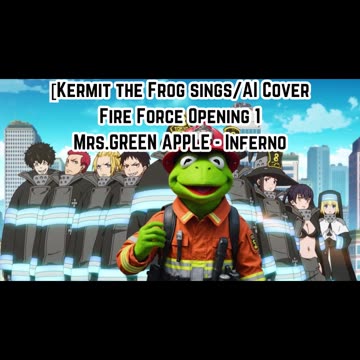 [Kermit the Frog sings/AI Cover] Fire Force Season 1 Opening 1 Mrs.GREEN APPLE - Inferno (インフェルノ)