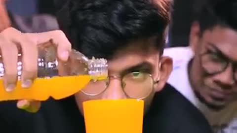 Water pouring challenge 🤣 #short