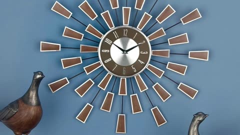 Deco 79 Metal Starburst Wall Clock
