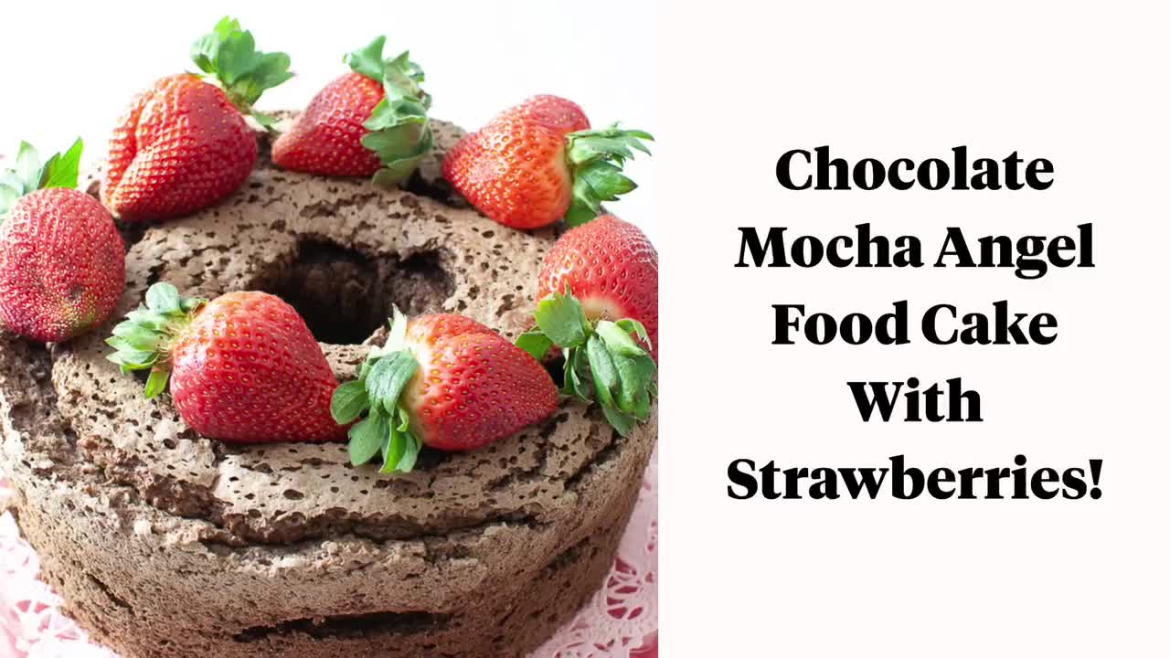 Easy Chocolate Mocha Angel Food Cake