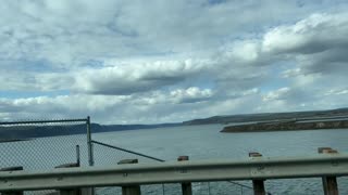 Crossing Banks Lake, US Hwy 2, Washington State