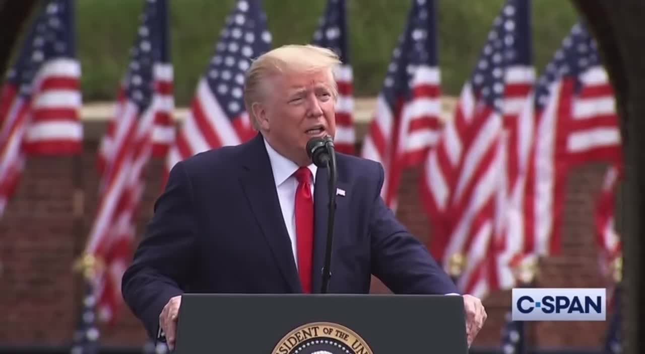 President Trump on Memorial Day (2020)