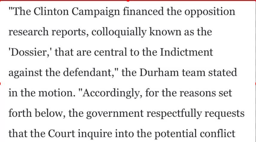 Durham is after Clinton