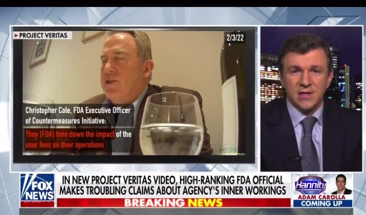 Hannity w/James O'Keefe on the CORRUPT FDA