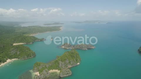 Beautiful view of coast Island