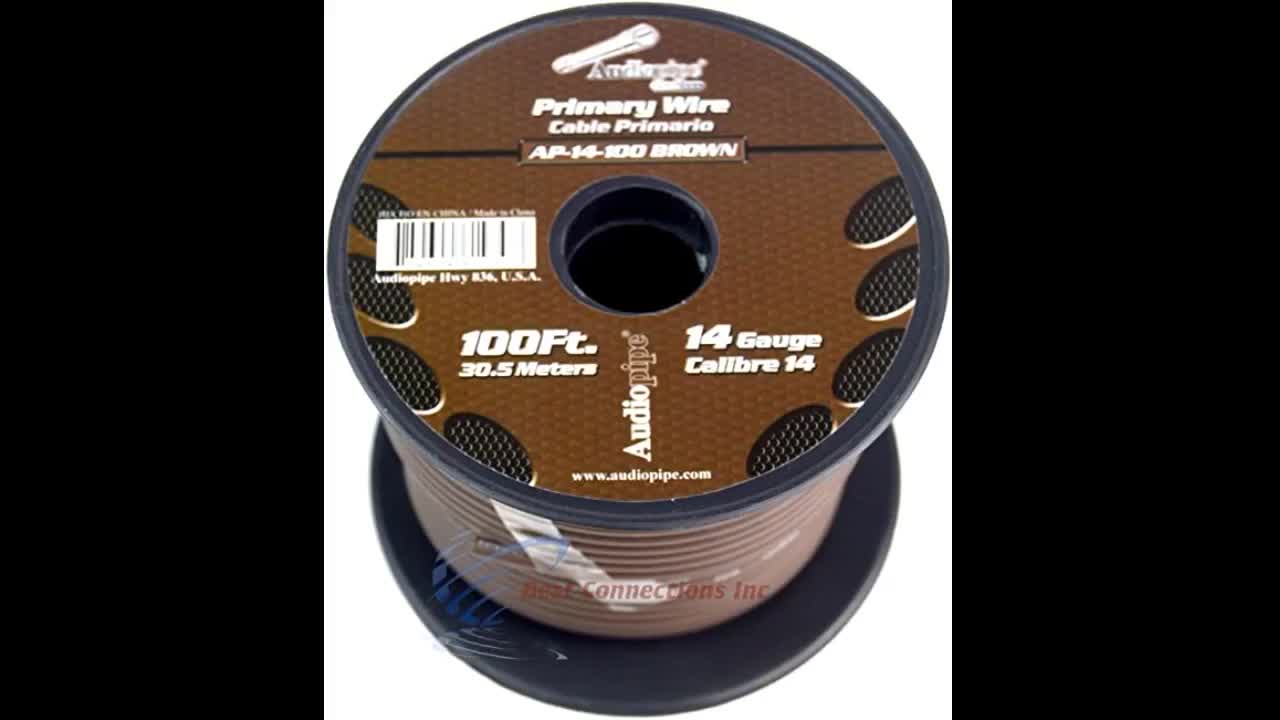 Review: 14 Gauge 11 Rolls 100 Feet Primary Power Ground Wire All Purpose Remote Cable