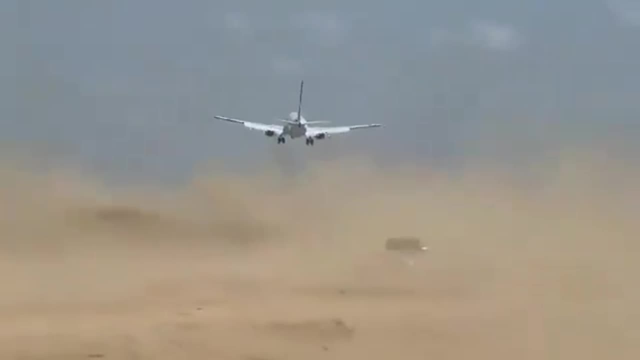 As a Utair passenger plane nearly lands on an unfinished runway in Chechnya,