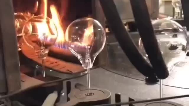 Light bulb manufacturing process