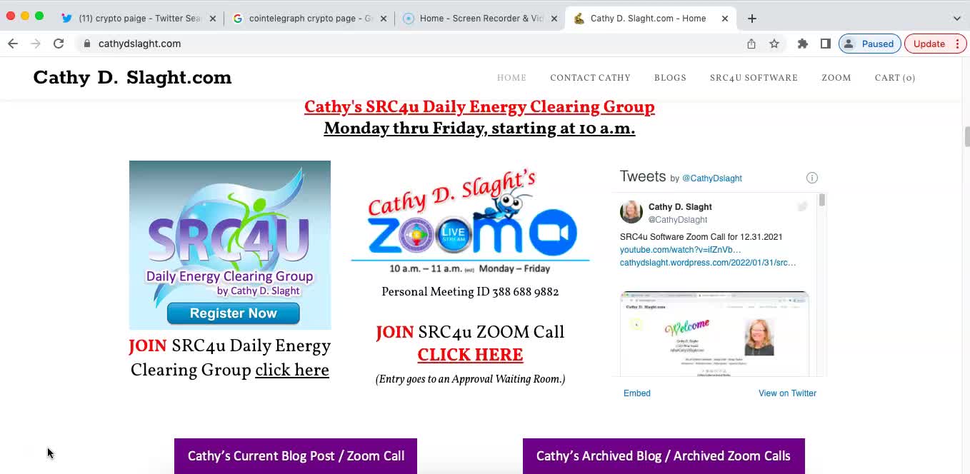 SRC4U Software Zoom Call 4 6 2022 by Cathy D. Slaght