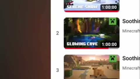 The Secret Unlisted Videos in Minecraft Soothing Scenes Playlist!