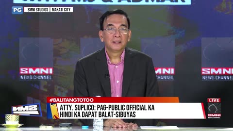 FULL INTERVIEW | Atty. Rolex Suplico kaugnay sa SMNI franchise hearing