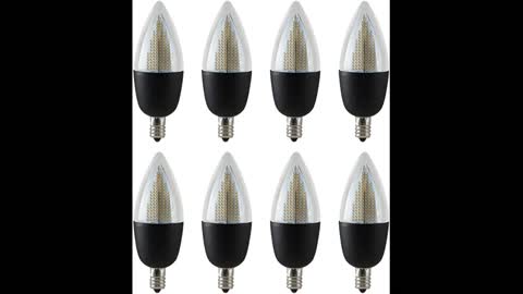 Review: Euri Lighting Flickering Flame Bulb, ECA9.5-2120fcb, Decorative CA9.5 Candelabra E12 Ba...