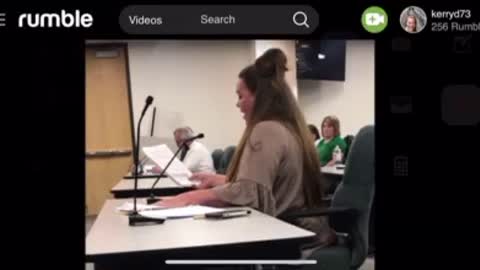 Clip from School Board Appeal about Masks